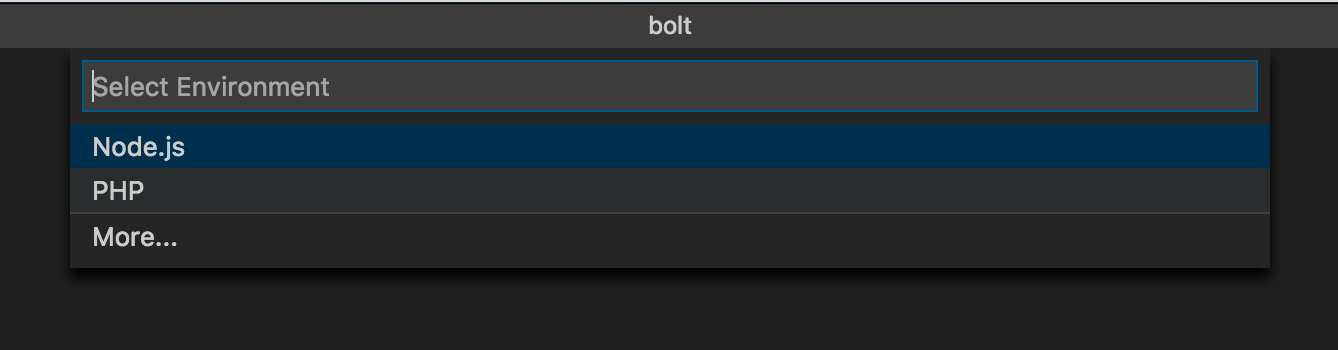 Choose PHP Environment